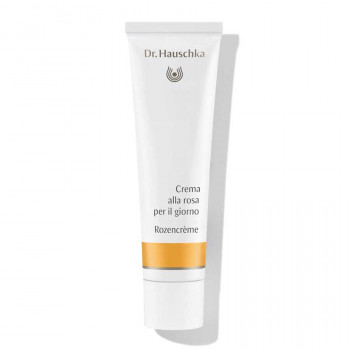 Dr. Hauschka Crema alla rosa per il giorno: Crema alla rosa nutriente per la pelle del viso secca, sensibile e arrossata Dr. Hauschka Crema alla rosa: crema da giorno per il viso